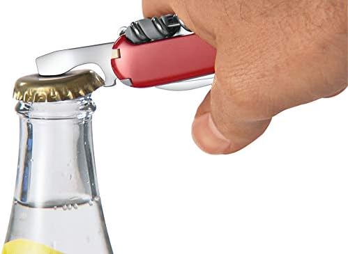 Victorinox Huntsman Swiss Army Knife, 15 Functions, Swiss Made Pocket Knife with Large Blade, Screwdriver, Scissors and Wood Saw - White