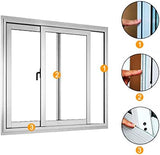 39.4FT Brush Weather Stripping, Neat Pile Self Adhesive Seal Strip for Windows and Door, Weatherstrip for Soundproofing, Windproof, Dustproof, Stronger Stickiness, 0.35'' Wide x 0.35'' Thick, White