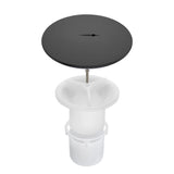 Sandy Beach Replacement Shower Waste Trap Cover, Black, 90mm Hole/115mm Cover, Fast Flow, ABS Plastic