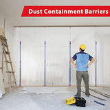 WORKPRO Cabinet Jack Support Pole, 54-114 Inches Steel Telescopic Quick Support Rod Adjustable 3rd Hand Support System with 154 lbs Capacity for Cabinet Jack, Drywall Jack& Cargo Bars, 2-Pack