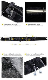 Fitgriff® Running Belt for Men & Women - Secure Jogging Pouch for Phone, Keys & Essentials - For All Cell Phones