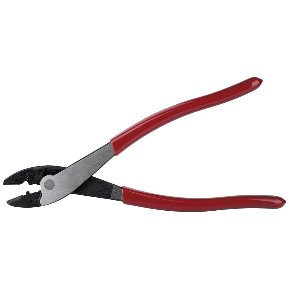 Klein Tools 1005 Cutting/Crimping Tool, Made in USA, Cutter/Crimper for 10-22 AWG Terminals and Connectors, Crimper for Insulated and Non-Insulated Terminals