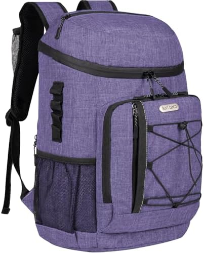 Backpack Coolers Insulated Leak Proof 30 Cans, Soft Sided Insulated Cooler Bags Ice Chest Backpack for Beach Travel Camping, with Reusable Ice Packs