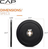 CAP Barbell Rubber Olympic Bumper Plate | Multiple Options/Colors