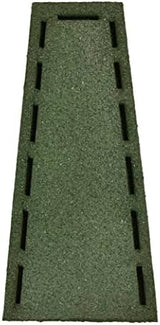 Rubberific Premium Rubber Downspout Splash Block, Rain Guard, Stone Textured Drain Extender (Green)