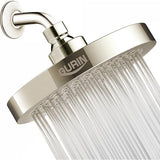 GURIN Shower Head High Pressure Rain, Luxury Bathroom Showerhead with Brushed Nickel Plated Finish, Adjustable Angles, Anti-Clogging Silicone Nozzles
