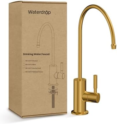 Waterdrop Reverse Osmosis Drinking Water Faucet Stainless Steel, Lead-Free，Gold