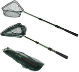 RESTCLOUD Fishing Landing Net with Telescoping Pole Handle, Fishing net Freshwater for Kids Men Women, Extend to 40-63 Inches