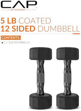 CAP Barbell Coated Dumbbell Weight | Multiple Options Pairs & Sets