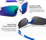 BEACOOL Polarized Sports Sunglasses for Men Women Youth Baseball Fishing Cycling Running Golf Motorcycle Tac Glasses UV400