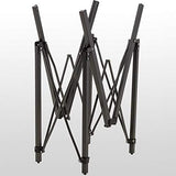 Heavy-Duty Roll-Top Table for Camping (Large) - Portable Aluminum-Top Folding Table with Steel Frame by Caddis Sports