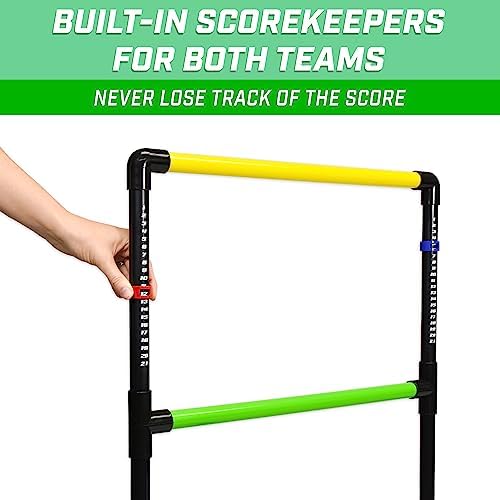 GoSports Ladder Toss Indoor & Outdoor Game Set with 6 Soft Rubber Bolo Balls and Travel Carrying Case - Choose Pro or Classic