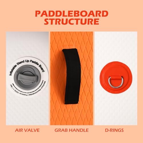 FunWater Inflatable Ultra-Light Stand Up Paddle Board for All Skill Levels with Premium SUP Paddleboard Accessories,Non-Slip Comfort Deck for Youth & Adults