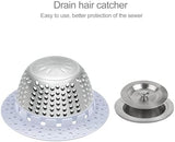 LEKEYE Shower Drain Hair Catcher/Bathtub Drain Cover/Drain Protector for Pop-Up & Regular Drains(Light Blue)