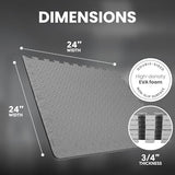 BalanceFrom Puzzle Exercise Mat with EVA Foam Interlocking Tiles for MMA, Exercise, Gymnastics and Home Gym Protective Flooring, Multiple Sizes and Colors