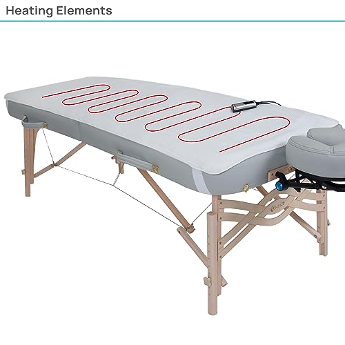 Earthlite Massage Table Warmer & Fleece Pad (2in1), ETL Certified, 3 Heat Settings, 13ft Cord/Heating Pad / 1 Year Replacement Guarantee