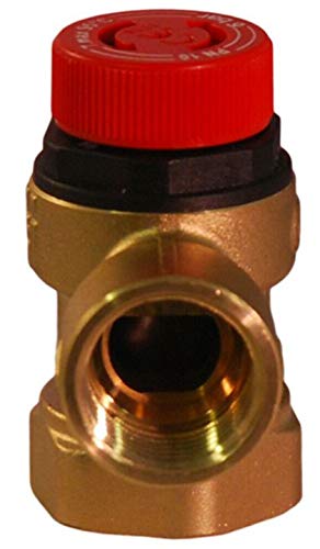CALEFFI PRESSURE RELIEF VALVE 3/4" LOOSE NUT TO 1/2" BSP 6 BAR 311501