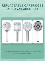 Cobbe 2 Pack Replacement Filters for Handheld Shower Head - Water Softener Filters Beads for Hard Water - Remove Chlorine - Reduces Dry Itchy Skin
