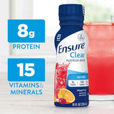 Ensure Clear Mixed Fruit Nutritional Drink | 8g Protein, 15 Vitamins & Minerals | Fat-Free | Ready to-Drink | Refreshing Taste | 10 fl oz, 12 Pack