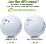 LostGolfBalls - 12 Titleist Pro V1 Golf Balls in Mint Condition, 2023 Year Model, No Logos, No Player Markings, Refinished Used Golf Balls, Quality Guaranteed, White