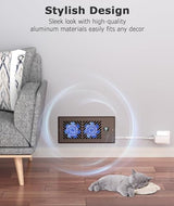 AirBlaze Z4, Quiet Register Booster Fan Fits 4”x10” Register Holes, Smart Vent Booster Fan with Thermostat Control & Remote Control, 10-Speed Control Heating Cooling AC Vent Fan (Brown)