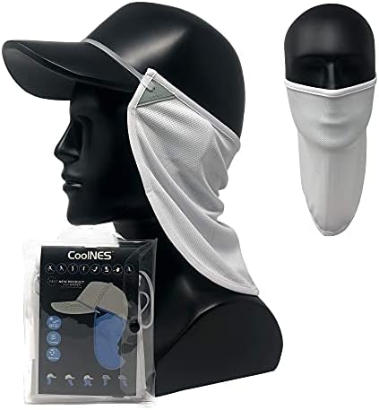 UV Sun Protection Neck Drape Adjustable Multifunctional 2 in 1 Face Covering for Outdoor Fishing - Unisex