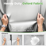 10L0L 2/4/4+2 Passenger Golf Cart Cover Fits for Yamaha EZGO Club Car, 420D Waterproof Durable Polyester Golf Cart Cover with Three Zipper Doors Windproof Sunproof - Black/Army Green/Sliver