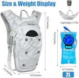 Zavothy Hydration Backpack with 2L Hydration Bladder Water Backpack for Hiking Hydration Pack for Running Cycling Hiking