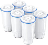 Upgraded Water Filter Replacement Fit for Zero Pitcher and Dispenser ZR-001 ZR-004 ZP-006 ZR-017, Six-Stage Filter System, Effectively Reducing Lead, Chromium, and Contaminants, 6 Packs, By BOGDA