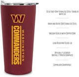 Rico Industries NFL Football Soft Touch, Easy Grip Tumbler