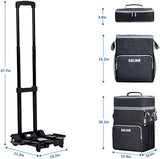 72-Can Large Rolling Cooler, Leakproof Insulated Soft Cooler Bag with Wheels and Handle Collapsible for Beach Camping Patio Travel Outdoor