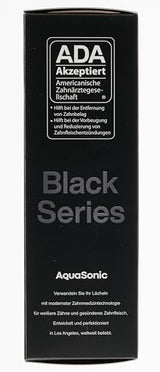 Aquasonic Black Series Ultra Whitening Toothbrush – ADA Accepted Electric Toothbrush- 8 Brush Heads & Travel Case – 40,000 VPM Electric Motor & Wireless Charging - 4 Modes w Smart Timer