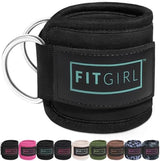 FITGIRL - Ankle Strap for Cable Exercise Machines, Work Out Cuff Attachment for Home & Gym, Glute Workouts - Kickbacks, Leg Extensions, Hip Abductors, for Exercise Machine Attachments
