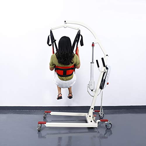 Fushida Hoyer Lift Sling,Commode Patient Lift Slings Medical Transfer Sling for Patients Shower Bath,Large Toileting Sling,Lift Sling for Elderly Bariatric,Divided U Slings Fit Invacare/Hoyer Lift