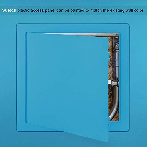 Suteck Plumbing Access Panel for Drywall Ceiling 14x14 Inch Reinforced Plastic Wall Access Doors Removable Hinged White