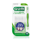 GUM Proxabrush Go-Betweens - Tight - Interdental Brushes - Soft Bristled Dental Picks for Plaque Removal Health - Safe for Braces & Dental Devices, 10ct (Pack of 6)