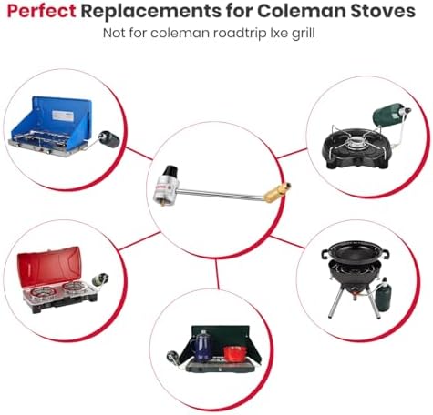 GASLAND Gas Stove Regulator, Replacement Parts for Coleman Portable Propane Stoves with Gas Pressure Issues, Camping Stove Connector Fitting for 1 LB Propane Fuel Cylinder