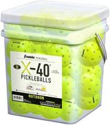 Franklin Sports X-40 Outdoor Pickleballs - Official Ball of USA Pickleball, APP Tour + Pickleball US Open - 3 Packs, 12 Packs, 36 Pickleball Buckets, 50, 100 + 400 Bulk Packs of Regulation Pickleballs