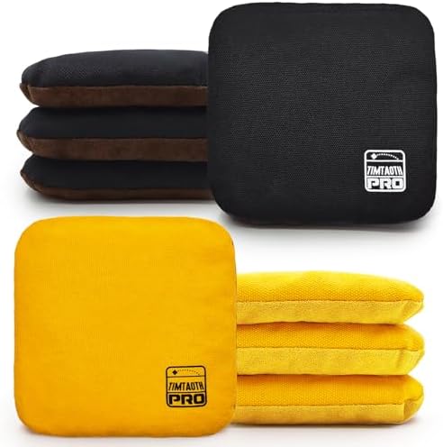 Dual Sided Corn Hole Bags Professional Cornhole Bags Set of 8 Regulation Corn Hole Bean Bags Slick and Stick