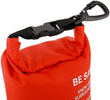 Breakwater Supply™ Waterproof First Aid Kit Dry Bag Bug Out Bag Preloaded with Emergency Survival Prepper Supplies for Boating, Camping, Fishing + Carabiner, Floating, Reflective, AFAK/IFAK Trauma Kit