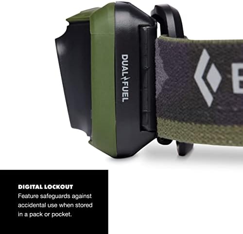 BLACK DIAMOND Cosmo 350 LED Headlamp, Waterproof and Dimmable Battery Powered Headlamp for Camping, Hiking, Running, Work with Red Light Headlamp Mode