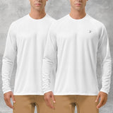 Roadbox Mens UPF 50+ UV Sun Protection Shirts Outdoor Long Sleeve SPF Rash Guard for Fishing Hiking Swimming Running