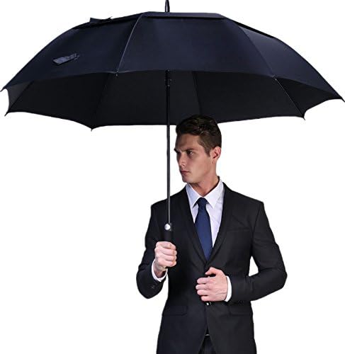G4Free 47/54/62/68 Inch Automatic Open Golf Umbrella Oversize Extra Large Double Canopy Vented Windproof Waterproof Stick Umbrellas