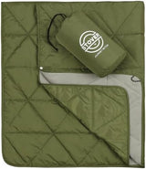 STOVER Outdoor Waterproof Fleece Travel Blanket for Camping, Picnics, Stadiums, Sports, The Beach– Warm, Windproof, Compact, Lightweight & Sand-Resistant (Olive Green)