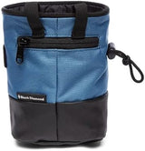 Black Diamond Mojo Zip Chalk Bag with Zippered Pocket for Rock Climbing and Gym Sports