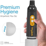 BIDET BUDDY® PureJet Portable Bidet for Travel | 400ml/min Flow | 500mAh Battery | 550ML Bottle | IPX7 Waterproof | USB-C Charging | Compact & High-Powered with Strong Pressure (Grey)