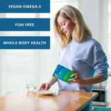 Vegan Omega 3-450mg DHA & EPA Fatty Acids - Sustainable Algae Oil - Plant-Based Fish Oil Alternative - Carrageenan-Free Softgels (120 Ct)