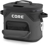 CORE Magnetic Leak Proof Soft Cooler with Waterproof Zipper | Insulated Bag Portable Ice Chest Box | Best Soft Cooler for Food & Beverages for Tailgating, Car Camping, Travel, and Family Beach Picnics