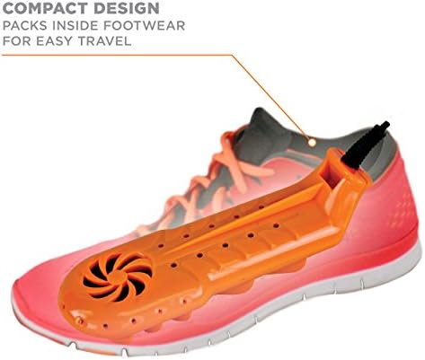 Unisex's Travel Dry DX Shoe Dryers, Orange and Black, One Size