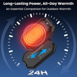 AI Hand Warmers Rechargeable 2 Pack,Portable Electric Hand Warmer Reusable,AI Hand Warmer for Outdoor Golf Hunting Camping Accessories,Warm Winter Gifts for Men Women Kids